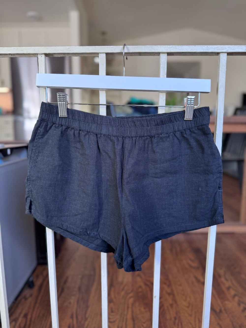 Abercrombie & Fitch Black Linen Shorts